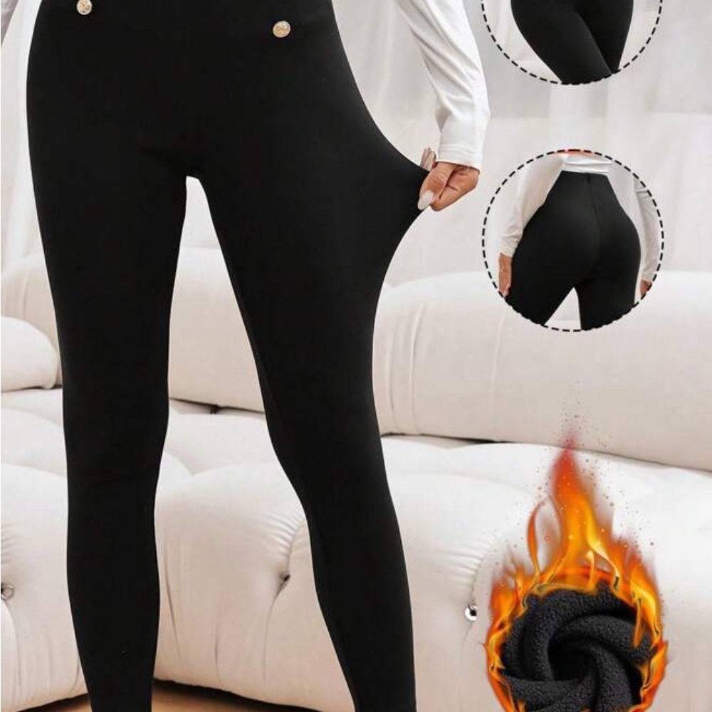Women's Black High-Waisted Pants